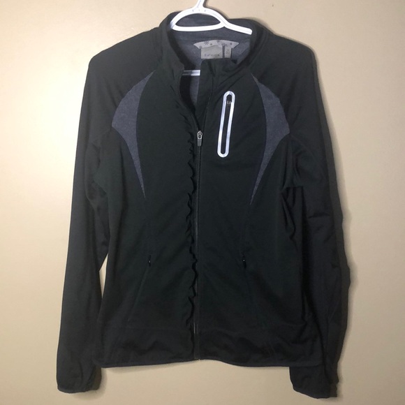 Athleta ruffle zip up jacket - Picture 1 of 4